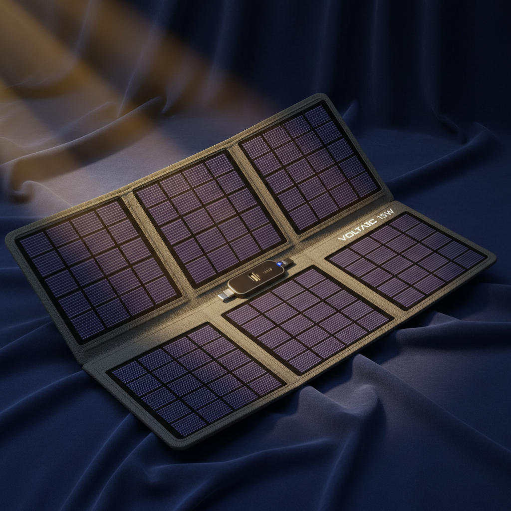 PACUBA Solarladegerät 15W – Faltbares Solar-Panel Premium